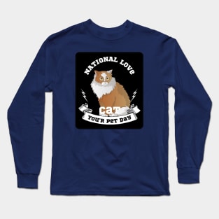 Cat the love in my life Long Sleeve T-Shirt